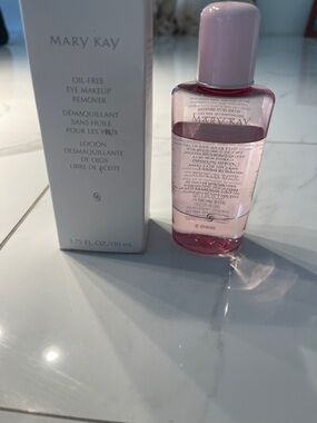 Mary Kay Pink Oil-Free Eye Makeup Remover Bottle